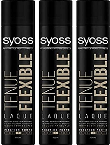 Syoss - Laque Tenue Flexible - Fixation FORTE - Lot de3