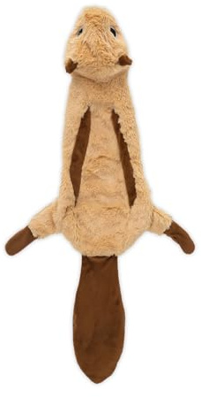 Mejor mascota suministros 2 en 1 Fun piel Stuffless perro Squeak juguete