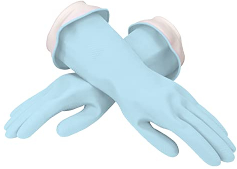 Casabella Waterblock Premium Gloves Aqua Blue, Large