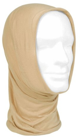 Mil-Tec Multifunktionstuch Headgear (Khaki) • Schlauchtuch Herren & Damen • Atmungsaktiver Loop Schal & Gesichtsschutz • Als Outdoor Tuch, Sturmhaube, Halsband & Kopftuch • Einheitsgröße