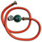 Eccotemp 30 mbar Gasdruckregler-Satz mit Manometer und 1/2 Zoll Anschluss, 1,5 Meter Gasschlauch