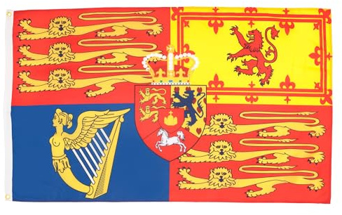BANDIERA REALE DEL REGNO UNITO 150x90cm - BANDIERA BRITANNICA – INGLESE – UK 90 x 150 cm - AZ FLAG