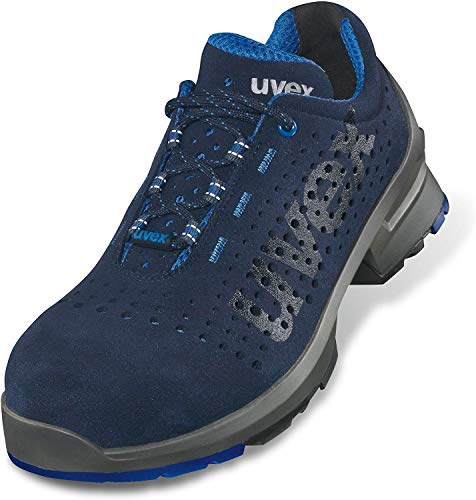 Uvex 1 Work Shoe - Safety Trainer S1 SRC ESD - Blue/Black - Size 6