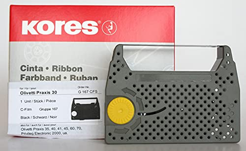 Kores G176CFS Farbband, C-Film schwarz für Modell Olivetti Praxis 20