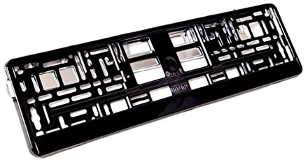 Kennzeichenhalter schwarz hochglanz 2 x Black Brilliant PKW Klavierlack 520 x 110 mm Kfz Nummernschildhalter (Kennzeichenhalterung)