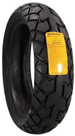 Continental TKC 70 170/60 R17 M/C (72V) TL Rear Motorcycle Tire - Adventure-Ready Tire for On-Road and Light Off-Road Use - Durable, Versatile, and High-Performance 170/60-17