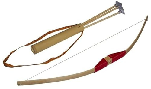 Juguetutto - Arco Pequeño - Flecha con Ventosa - Rojo - Juguete de Madera
