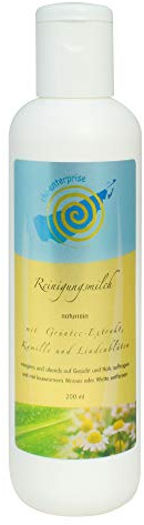 chi-enterprise Reinigungsmilch naturrein 200 ml | mit Grüntee-Extrakt, Kamille u. Lindenblüten