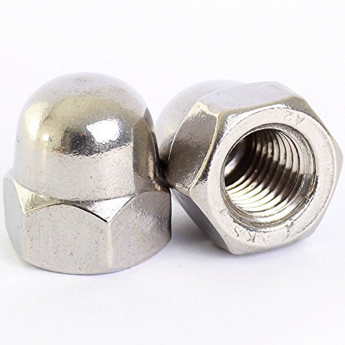 Bolt Base A2 Stainless Steel Dome Nuts Acorn Nuts M6 X 1.0mm Pitch - 10