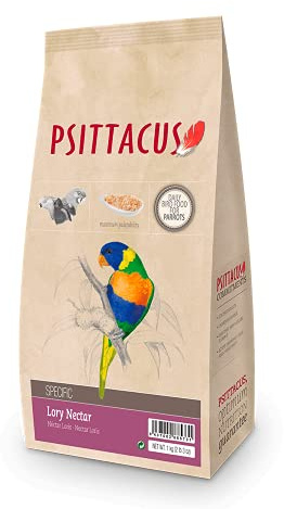 Psittacus Lory Nectar 1 kg | Alimento para Loris | Alimento Premium para Aves, 100% no-GMO