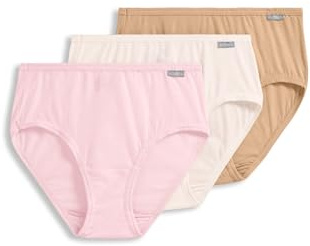Jockey Women's Underwear Elance Hipster - 3 Pack, Ivory/Light/Pink Shadow, 7