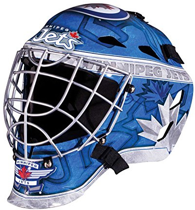 Franklin Sports Eishockey-Sammelartikel Torwart-Helm mini, Design: Logo Einer NHL-Mannschaft, 7784F34, Winnipeg Jets