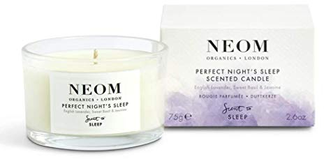 NEOM- Perfect Night's Sleep Scented Candle, Travel Size | Lavender, Chamomile & Patchouli| Essential Oil Aromatherapy Candle | Scent to Sleep