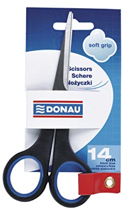 Nozyczki biurowe Donau Soft 14cm niebieskie