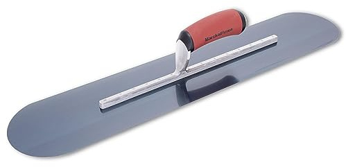 MARSHALLTOWN The Premier Line SP815BD 18-Inch by 5-Inch Blue Steel Pool Trowel with DuraSoft Handle