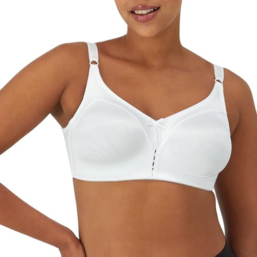 Bali Women's Double Support Wire-Free Bra, White, 42B