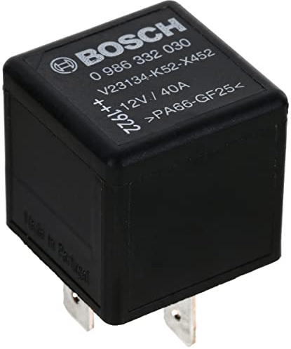 Bosch 0986332030 Mini Relay 12V 60A, IP5K4, Operating Temperature from -40 Degree to 85 Degree C, 4 Pin Relay