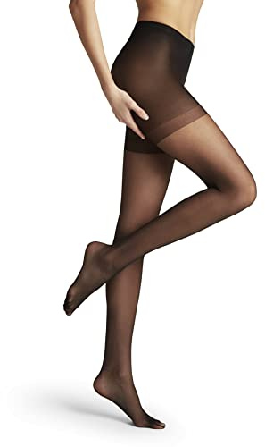 FALKE Damen Strumpfhose Shaping Panty 20 DEN W Ti transparent mit Shapingeffekt 1 Stück, Schwarz Black 3009, M