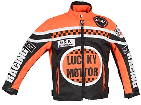 MDM Kinder Motorrad Jacke, Racing Jacke (L)