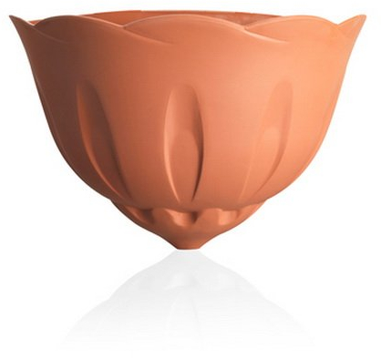 Bama Gerla Natura Pot de Fleurs Mural, Terre Cuite, 29 x 15 x 20 cm