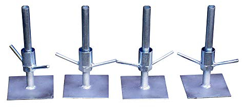 Classic Gerüstturm verstellbarem Boden-Teller, 4 Stück