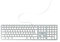 Mobility Lab Teclado con Cable francés AZERTY para Mac - Blanco y Plateado