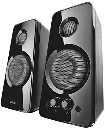 Trust Tytan - Set de Altavoces de Ordenador 2.0 (36W), Negro