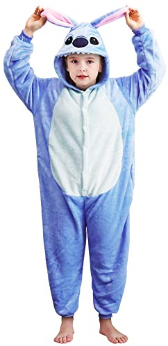 Brinny Adulte Unisexe Combinaison Pyjamas Cosplay Costume Soiree de Déguisement Anime Animal Fleece Vêtements Onesie de Nuit Fantaisie - M