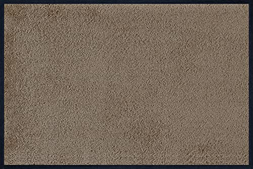wash+dry Fußmatte, Taupe 40x60 cm, innen und außen, waschbar, Beige