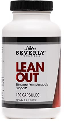 Beverly International Lean Out 120 caps. Fat Burner with Metabolic Support. Lipotropics. Choline, Carnitine, Chromium. Stimulant-Free Belly Fat Burner. Get Leaner. Use AM & PM, Stackable Diet Pills.