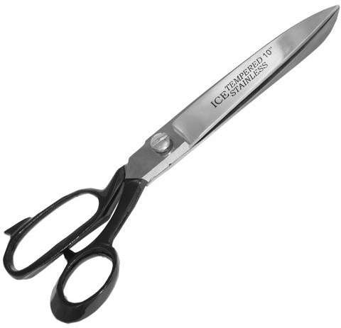 May Profi skärsax textilsax 10 tum eller 25 cm total längd