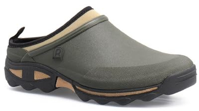 Gartenschuhe / Garten Clogs Kautschuk mit Neopren Gr. 47 khaki