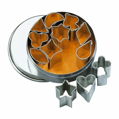 Birkmann 170445 Marzipan garneringskärare, 12 stycken, Ø 5 cm