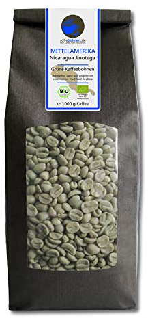 Café vert biologique - Highland Nicaragua Jinotega (grains de café vert brut 1000g) - Certifié GMP