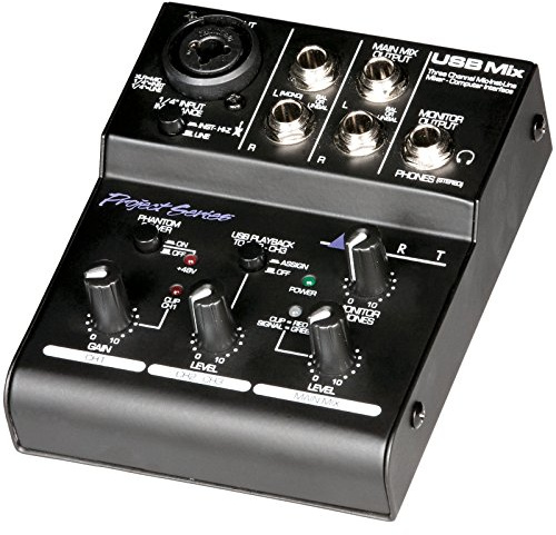 ART USB Mix Three Channel Microphone/Instrument/Line Mixer/Interface