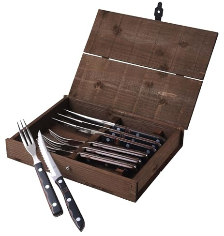 Gense Old Farmer Classic Steakbestick/grillbestick 8 delar Trä/Stål