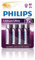 Philips Lithium Ultra Batterie Mignon AA 4er Blister FR6LB4A/10