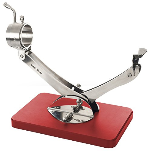 Support à Jambon Articulégiratoire 360º Inox Rouge Steelblade - Porte Jambon