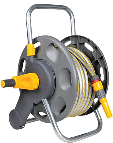 Hozelock 2471 2'n1 Schlauchaufbewahrungssystem mit 25 m Allzweckschlauch