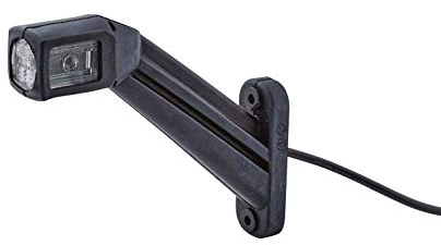 HELLA 2XS 011 744-171 Umrissleuchte - Begrenzungsleuchte - Anhänger - LED - 12/24V - ECE/ADR/GGVS - Kabel: 300mm - Stecker: Flachsteckhülse - links/seitlicher Anbau