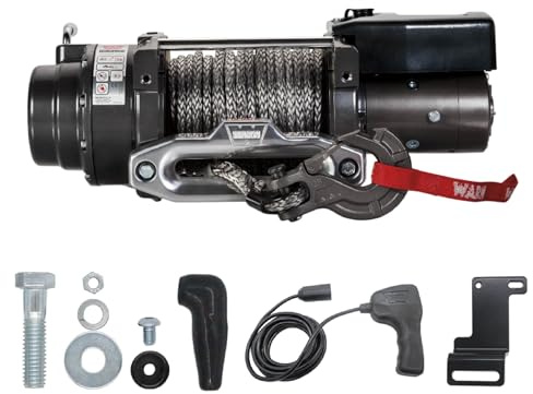 WARN 16.5ti-S Heavyweight Winch – 16,500 lb Pulling Capacity, Synthetic Rope, Advanced Sealed Motor, Waterproof Design, All-Metal Gear Train for Off-Road Recovery & Industrial Use