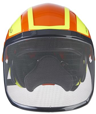 Protos Casque de sécurité intégral arborist - Équipement : visière fine, couleur : orange/jaune