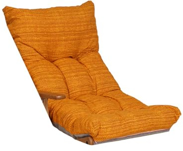 CUSCINI CUSCINO (GIALLO/ARANCIONE) IMBOTTITO DI RICAMBIO PER POLTRONA SDRAIO RELAX TESSUTO ANTISTRAPPO