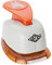 Wedo 168219 Motivlocher groß Katze (mit praktischem Auffangbehälter, Ausstanzung 2,1 x 2,0 cm) grau / orange