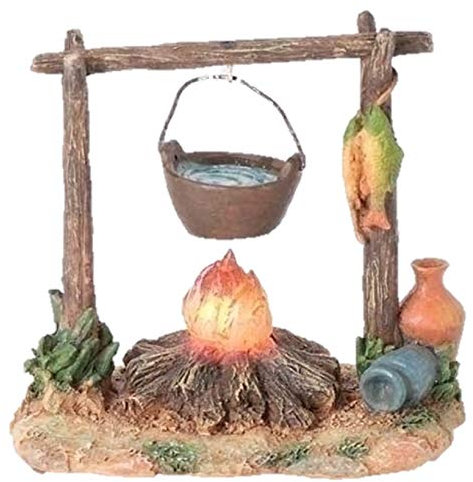 Fontanini LED Light up Campfire Italian Nativity Village Accessory 59532 by Fontanini