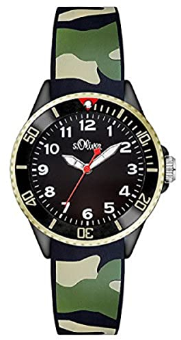 s.Oliver Unisex-Armbanduhr Analog Quarz Silikon SO-2998-PQ