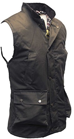 Walker & Hawkes Gilet da uomo cerato da campagna, colore navy Navy L