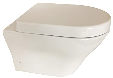 TOTO MH Series spülrandloses Tiefspül-WC CW162Y mit Tornado Flush inkl. TOTO WC-Sitz VC10047N