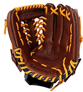 GL-115 REG braun Baseball Handschuh, Echtleder, Wettkampf, Infield 11.5, (Rechte Hand Wurf)
