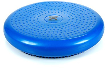 Cando-30-1870B Inflatable Balance Disc for Balance Training, Proprioception, Strengthening Lower Extremities, Posture, Back Pain, Stress Relief, Restlessness and Anxiety. Blue, 14” Diameter